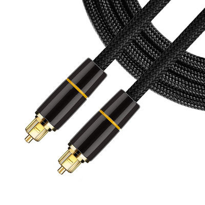Cable de áudio de fibra óptica de modo único 24k revestido de ouro para interface digital