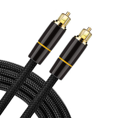 Cable de áudio de fibra óptica de modo único 24k revestido de ouro para interface digital