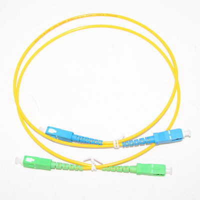 Cabo Patch Cord de Fibra Óptica Monomodo SC para SC 9/125um Amarelo