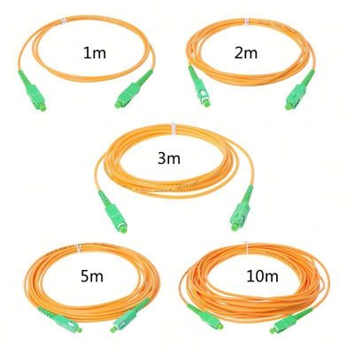 9/125Um Multi Mode Fibra Óptica Patch Cord Sc Homem Para Sc Mulher personalizado