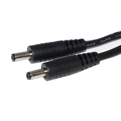 1m/2m/5m Cable de extensão DC de macho para macho com jaqueta de PVC e diâmetro de 3,5*1,35mm