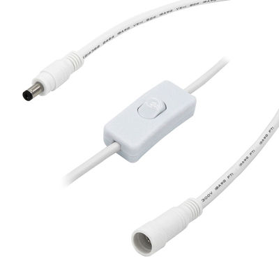 20AWG DC Power 5525 DC Plug Extension Cable Homem para Mulher 5.5mm*2.5mm