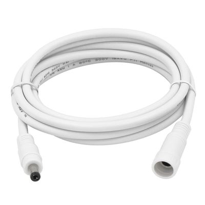20AWG DC Power 5525 DC Plug Extension Cable Homem para Mulher 5.5mm*2.5mm