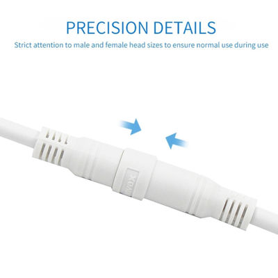 Cabos de alimentação de corrente contínua de homem para mulher personalizáveis com conector Jack Socket