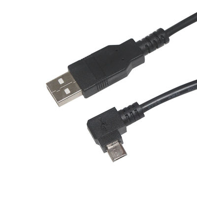 Cabo de dados Micro-USB preto para câmera e MP3 1m 1.5m blindagem de trança