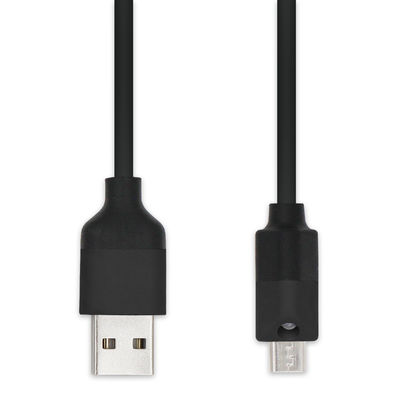 Cabo de dados Micro-USB preto para câmera e MP3 1m 1.5m blindagem de trança