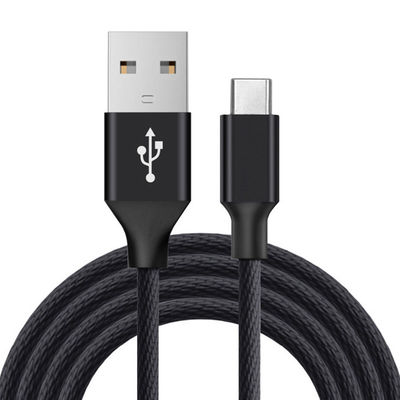 Original Cable de dados Micro USB preto 6ft Long Nylon Trilhado Para Telefone Móvel MP3