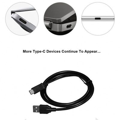Cable de Carregamento Rápido de Tipo C de Proteção por Folha de Alumínio 1m/3m Branco/Nego