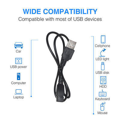 Cabo de Extensão USB 3.0 Macho para Fêmea 1M 2M 3M Carregamento Rápido