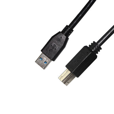 Cabo de impressora USB 24AWG USB 2.0 Tipo A macho para B macho cabo de extensão para impressora
