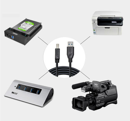 Carregador rápido USB A macho para USB B macho USB 3.0 cabo de extensão de dados