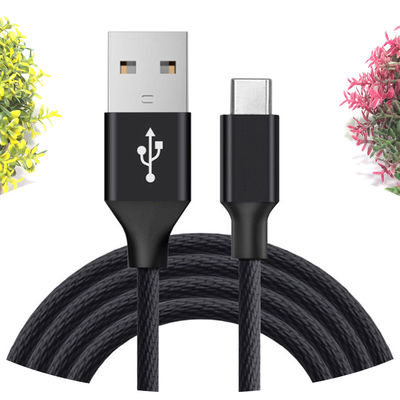 Dados de alta velocidade e carregamento V8 Micro USB cabo 1m 1,2m para telefone celular preto/branco