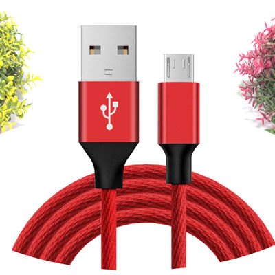 Dados de alta velocidade e carregamento V8 Micro USB cabo 1m 1,2m para telefone celular preto/branco