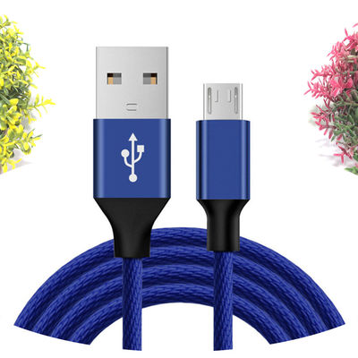 Dados de alta velocidade e carregamento V8 Micro USB cabo 1m 1,2m para telefone celular preto/branco