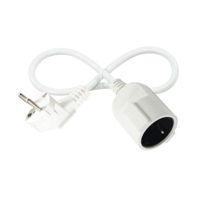 Cabo de extensão com ficha EU H05VV-F 3G0.75mm2 Preto Cabo de alimentação industrial