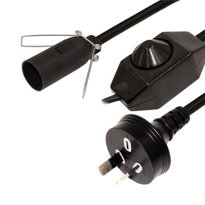 Edison Lamp Socket AC Electric Extension Wire Dimmer Light Bulb Set para a Austrália Lâmpada de Sal