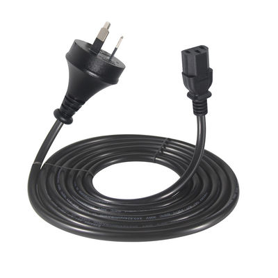 220V Fêmea 3X1.0MM Cabo 240V Saa Plug Cordão de alimentação do computador Austrália Para C13