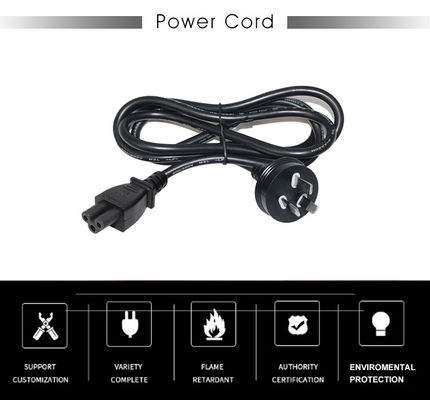 Aparelhos domésticos Pure Cooper 10A Cable de extensão Saa Austrália Zelândia Plug masculino para IEC C5