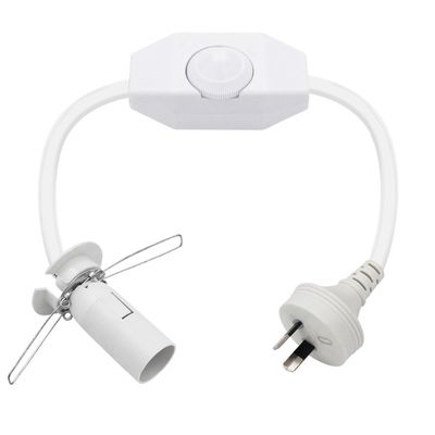 Cabo H03VVh2-F 2G*0.75mm2 Interruptor dimmer de lâmpada de sal e cabo de alimentação E14 com plugue australiano