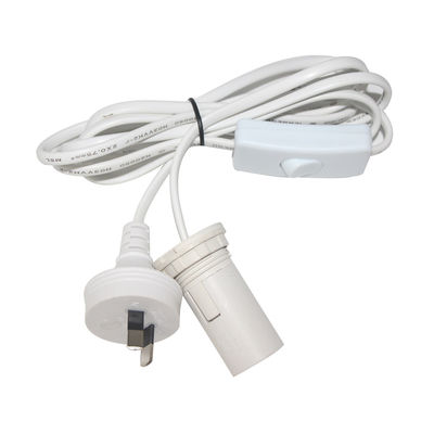 Cabo H03VVh2-F 2G*0.75mm2 Interruptor dimmer de lâmpada de sal e cabo de alimentação E14 com plugue australiano