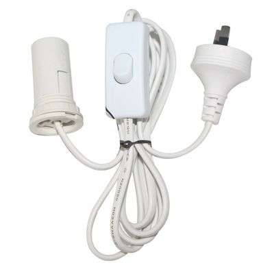 Cabo H03VVh2-F 2G*0.75mm2 Interruptor dimmer de lâmpada de sal e cabo de alimentação E14 com plugue australiano