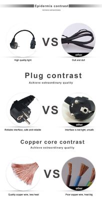 Cable de alimentação de enchufe Pse Pdu com conector Schuko CEE 77 para IEC15 recableável