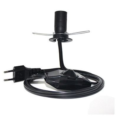 6ft European 2 Prong AC Power Extension Cord E12 Conjunto com Clip de Arame e Tomada de lâmpada Edison