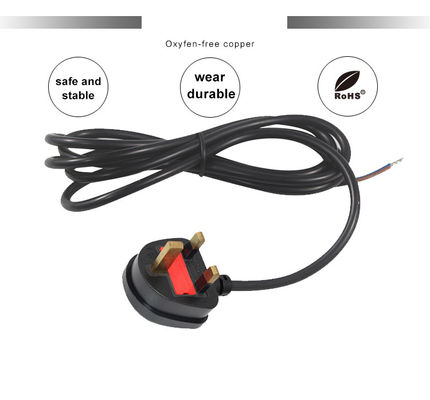 H05vv-f 3*0,5mm2/0,75mm2 IEC Female End Type UK 3 Prong Cable for Desktop PDU Connector