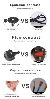 5m Cplug Reducer B Uk Plug To Iec 90 graus C13 cabo de alimentação com condutor de cobre puro