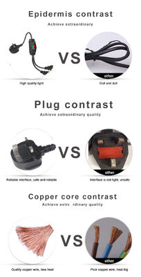 UK Plug Standard Y em forma de 2 em 1 AC Cable Splitter 7A classificação atende aos requisitos do cliente