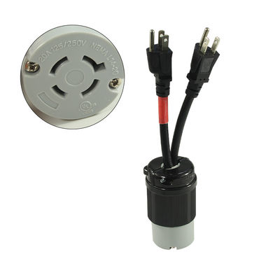 Eletrodoméstico 1ft 14/3 NEMA L14-20C Conector Cordão de Extensão com Certificado dos EUA