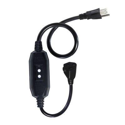 GFCI NEMA 515P a 515R Cordão de alimentação AC para computador portátil PC cabo de alimentação 4 Ft fio de extensão preto