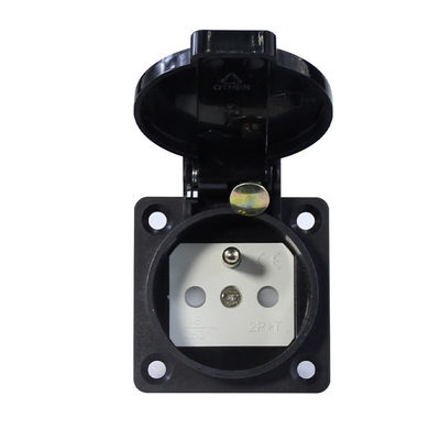 Adaptador de corrente elétrica de parede Euro Universal para cabos externos Conversor de energia