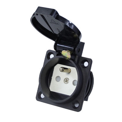 Adaptador de corrente elétrica de parede Euro Universal para cabos externos Conversor de energia