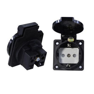 Adaptador de corrente elétrica de parede Euro Universal para cabos externos Conversor de energia