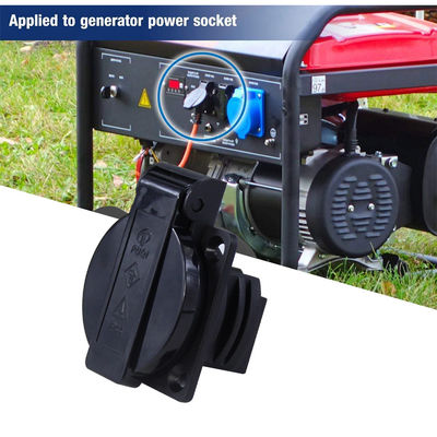 Adaptador de tomada à prova d'água com plugue EU de 3 pinos para energia externa