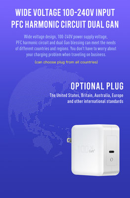 Alta Potência Qc 3.0 Usb Carregador de Parede 100w Gan Carregador de Viagem Proteção contra sobrevoltagem
