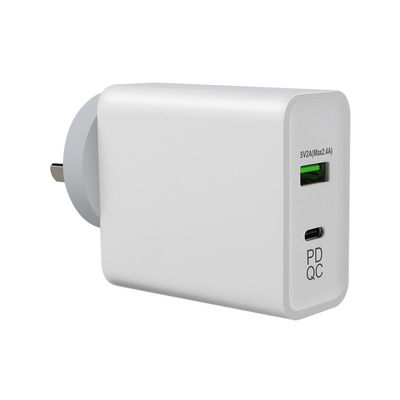 240V 45W QC 3.0 Wall Plug Adaptador de Fornecimento de Energia Para Cable Euro Usb C 2m