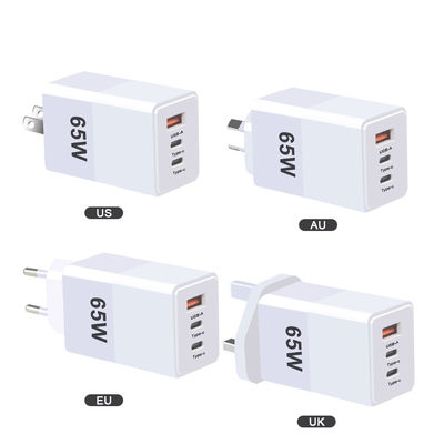 Telefone Pd Viagem Rápida Tipo-C Usb C 65W Gan Carregador Proteção de Supercorrente