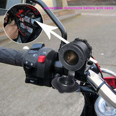 Adaptador duplo de carregador de motocicleta USB de 45W 12-24V Entrada