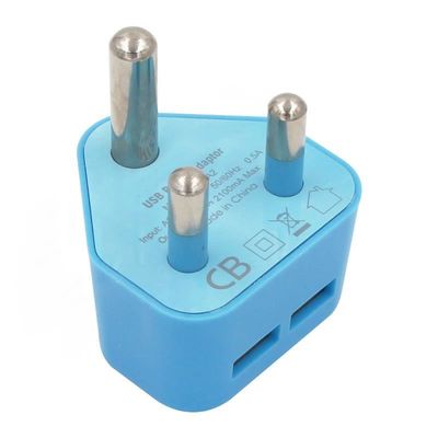 África do Sul Índia Plug Adaptador de fonte de alimentação Adaptador de alimentação de telefone móvel 5Volt 3Pin