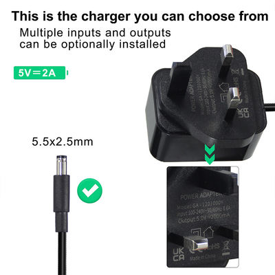 Adaptador de alimentação AC de 12 V 1 A 12 W com tomada do Reino Unido