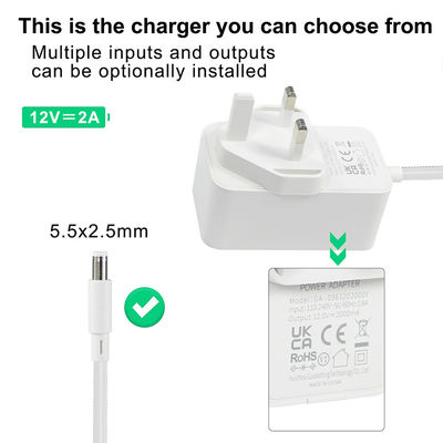 Adaptador de alimentação 5V 2A para fita LED com proteção contra curto-circuito