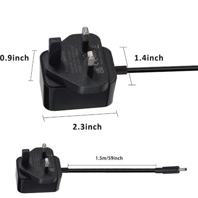5V 2A LED Strip Light Adaptador de alimentação Função de protecção Protecção de curto-circuito