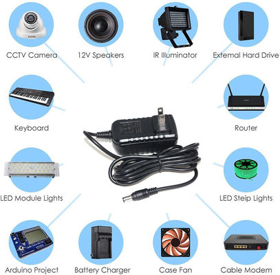 24V1A 2a Black Ups Bateria de lítio de reserva 2.3A Dc Alimentação 24 Volt 6 Amp Adaptador de alimentação AC