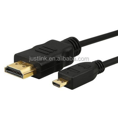 Alta Velocidade 5FT 1.5M V1.4 Homem para Homem HDMI para Micro HDMI Cable para HDTV PS3 XBOX 3D LCD