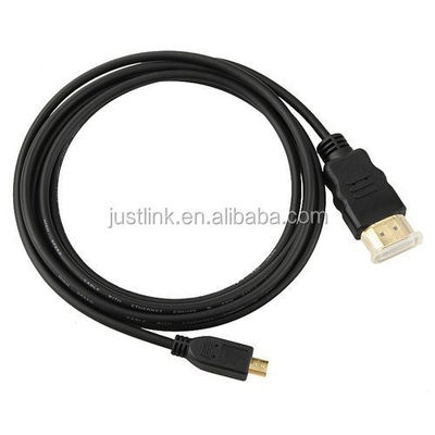Alta Velocidade 5FT 1.5M V1.4 Homem para Homem HDMI para Micro HDMI Cable para HDTV PS3 XBOX 3D LCD