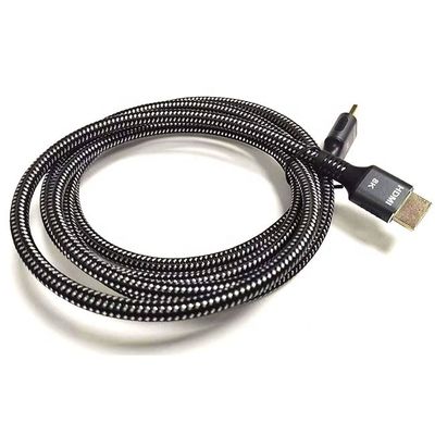 Alta Velocidade 4K 8K UHD Braided Nylon 2.1 HDMI Cable para a experiência de visualização definitiva