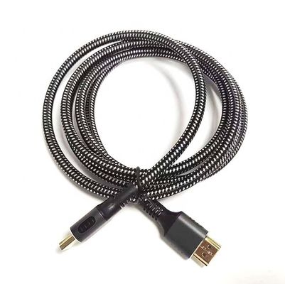 Alta Velocidade 4K 8K UHD Braided Nylon 2.1 HDMI Cable para a experiência de visualização definitiva