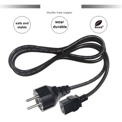 30A 240V Cabo 1.5mm Shuko VDE Amplificador Cordão IECC19 Conector Feminino Pdu Ac Plug